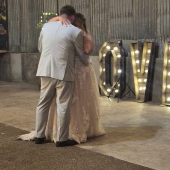 Romantic couple enjoying dance