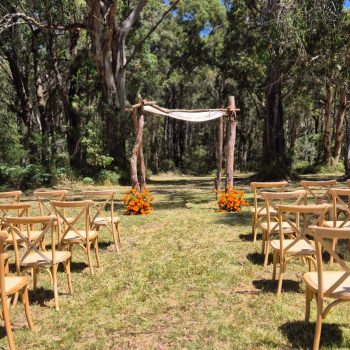 Wedding ceremony aisle beautifully decorated for wedding